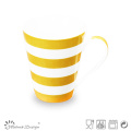 11oz Nova caneca de osso China com Stripe